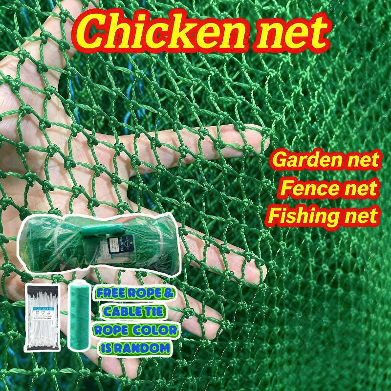 Chicken Net with Free Rope 100M x 6FT 1.25Inch Mesh Lambat for Poultry Garden Fishing